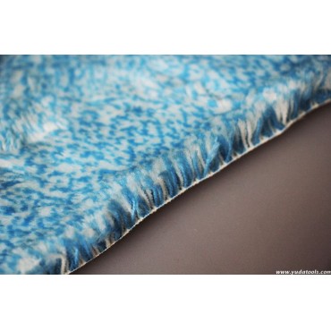 FB 006 Acrylic blue mixed smooth roller fabric